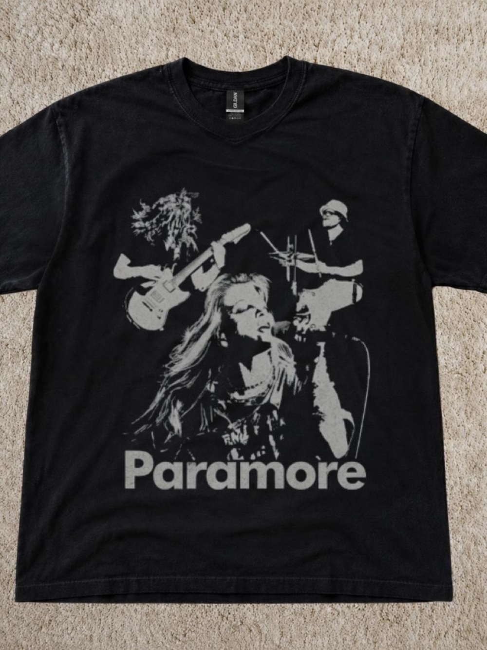 Gildan Black Paramore Graphic Tee